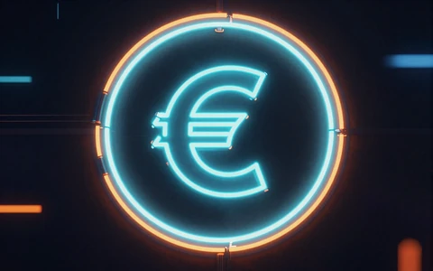 10 Prozent Cashback Symbol im Neon-Stil